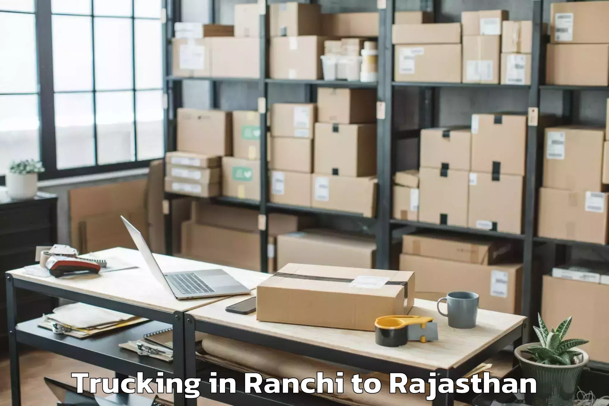 Ranchi to Gangapur Bhilwara Trucking Booking